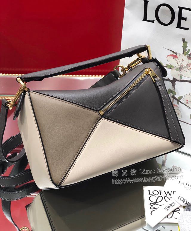 LOEWE經典爆款包包 羅意威小號Puzzle拼接手提斜挎包 10172  tcl1192